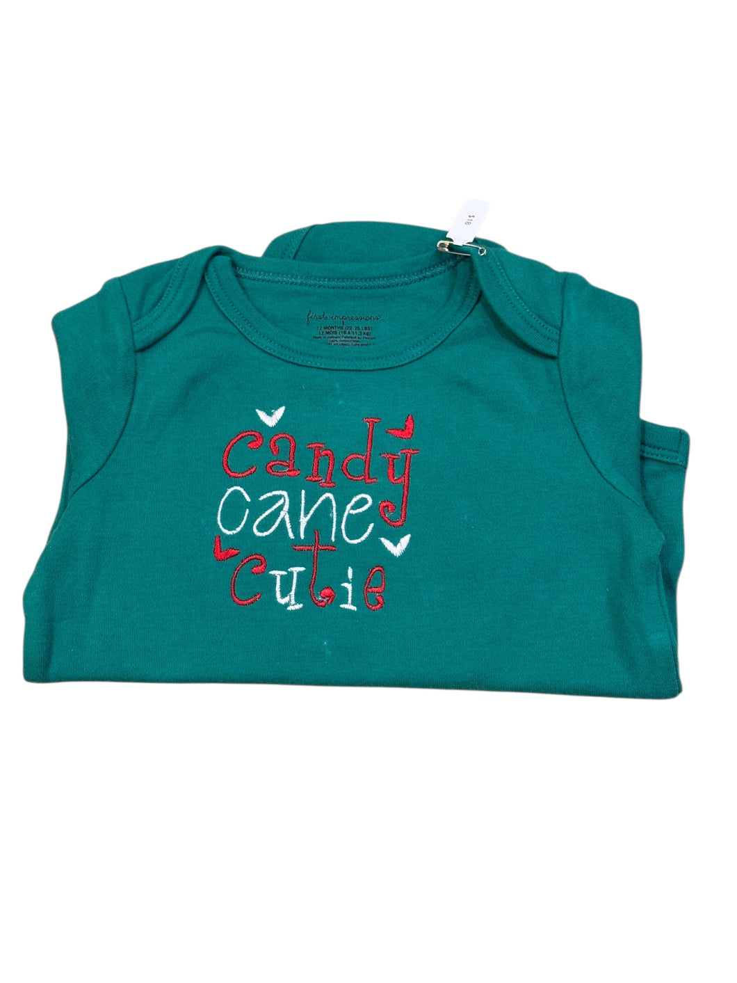 12 Months - Green Candy Cane Cutie