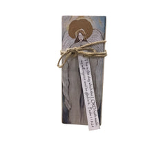 Small Wood Block Angel " This it the day.."