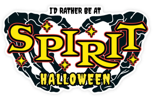 I'd Rather Be At Spirit Halloween Sticker