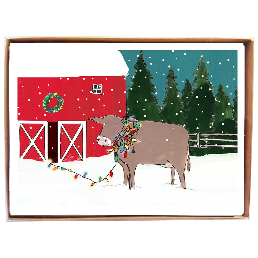 Cows with Lights - Box of 8