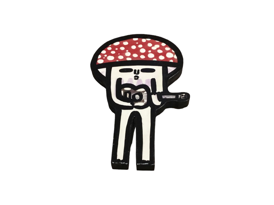 Mini mushroom W/ guitar