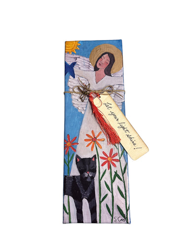Canvas Angel with Bookmark 