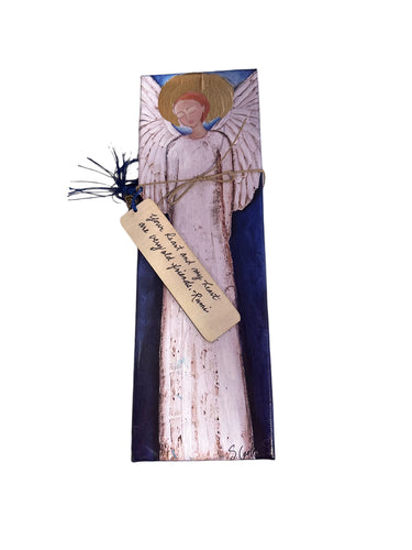 Canvas Angel with Bookmark 