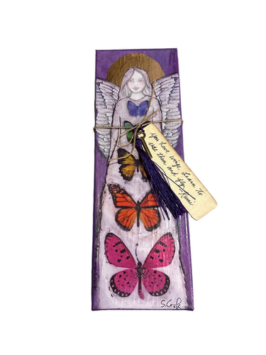 Canvas Angel with Bookmark 