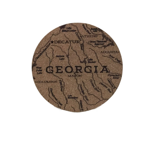 Georgia-Decatur Cork Coaster