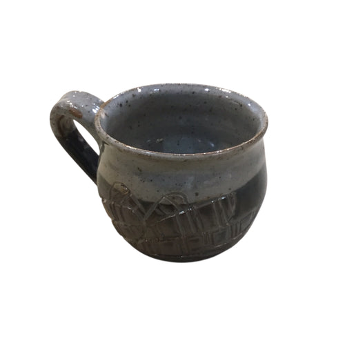 Mug With Leaf Motif