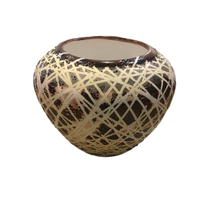 Caffeinated Spider Black & White Vase