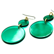 Transparent Green Earrings