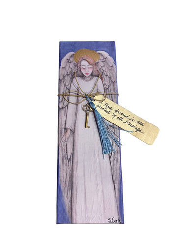 Canvas Angel with Bookmark 