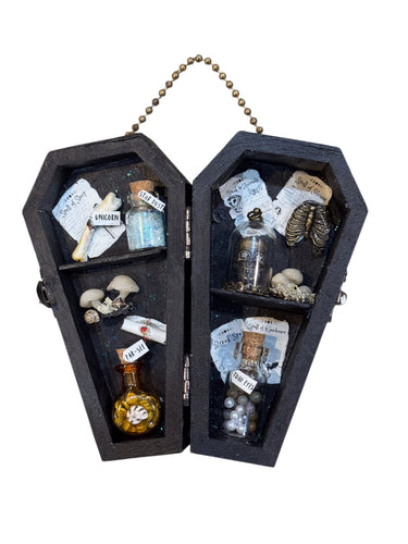 Coffin Curio Shelf - Magician