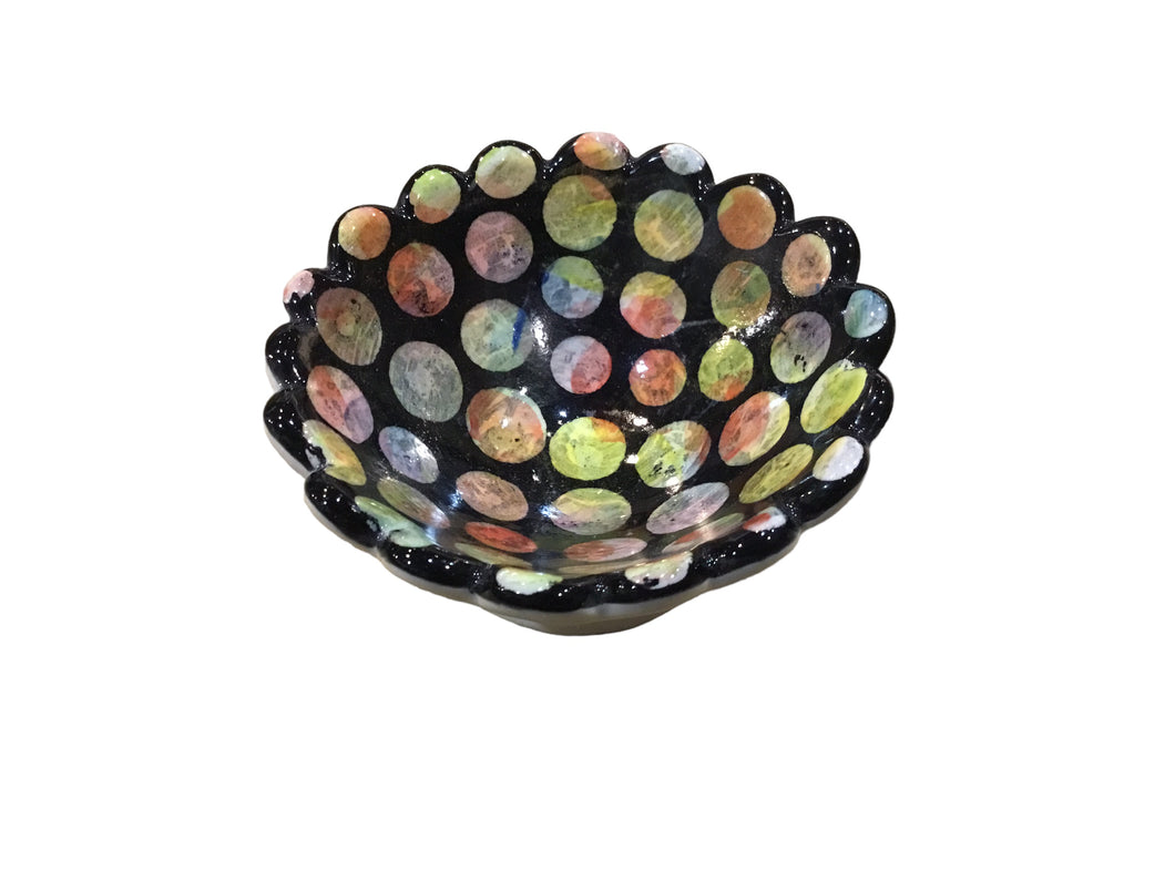 Small Footed Multicolor Bowls