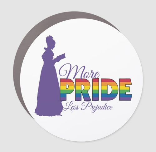 More Pride Less Prejudice Car Magnet