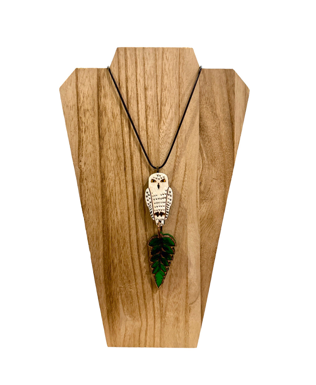 White Owl Necklace