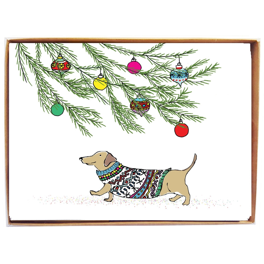Dachsund Under Tree- Box of 8