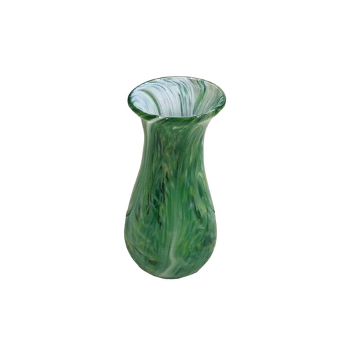 Green & White Vase