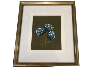 Hydrangeas matted W/ gold frame