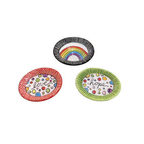Small Oval Plate - Decorated