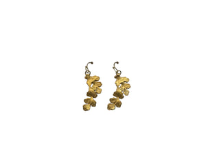 Brass Oakleaf Earrings