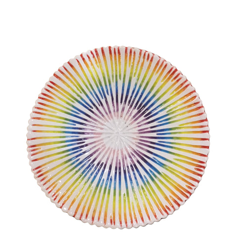 Round Rainbow Trinket Dish