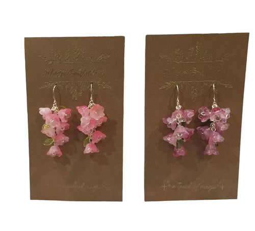 Glass Blossom Bunch Earrings