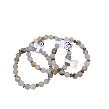 Bead Bracelet - Light Grey