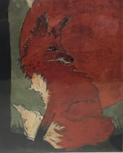 Copper moon w/ fox