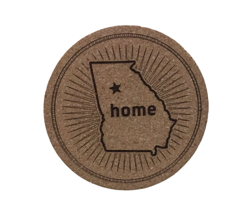 Georgia Home Cork Coaster