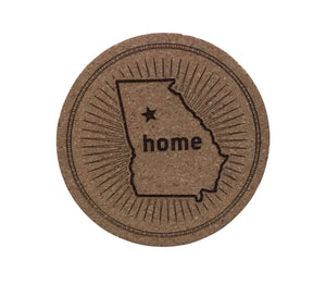 Georgia Home Cork Coaster