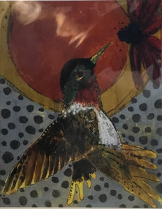 Hummingbird w/ copper moon