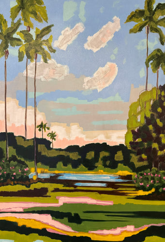 Blue Sky with Palms
