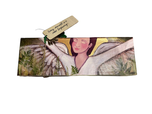 Canvas Angel with Bookmark 