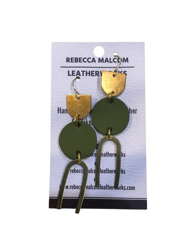 Starlight Earrings - Olive
