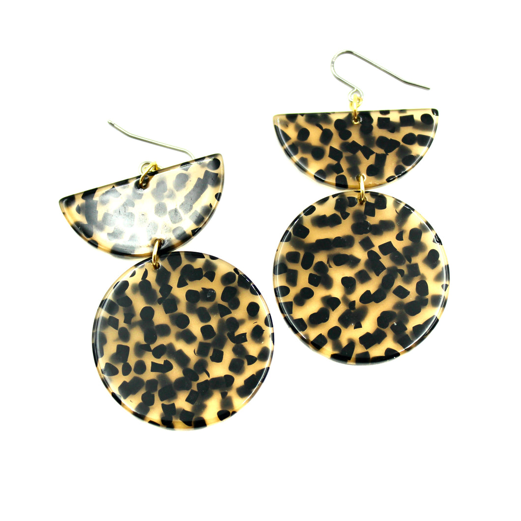 Neutral Spotted Earrings