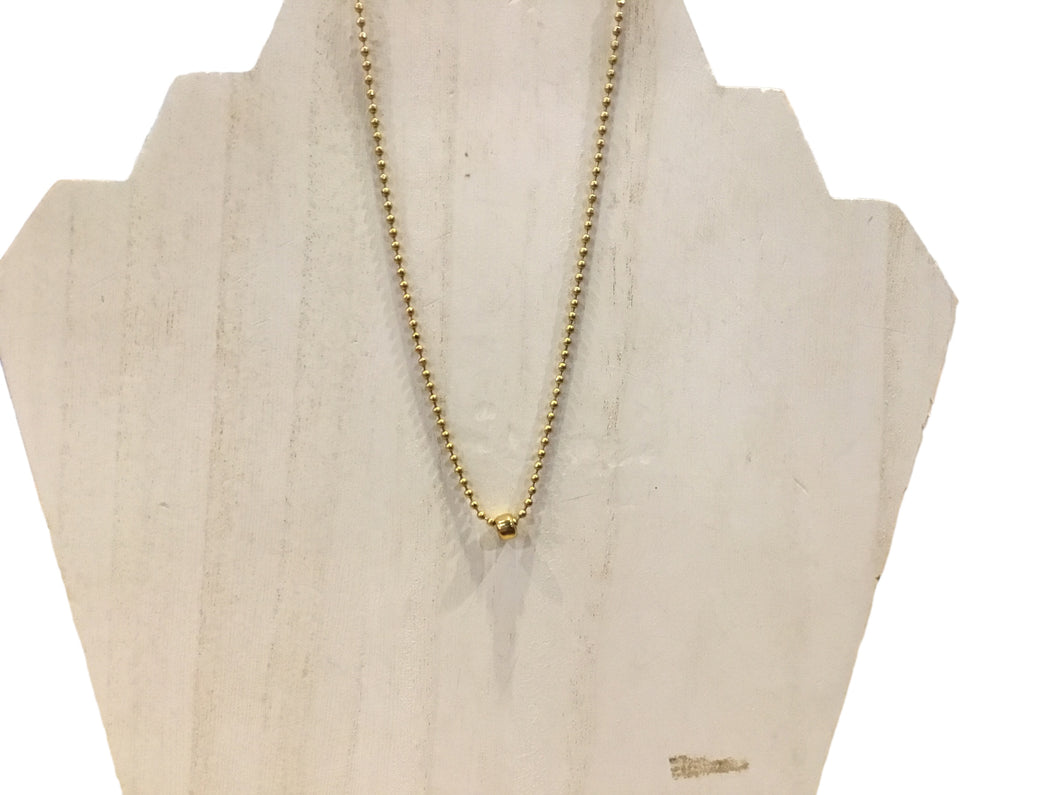 Brass Hoop Mini Pendant