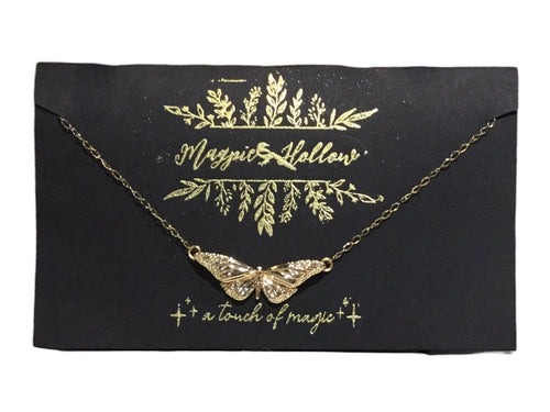 Golden Moth Necklace