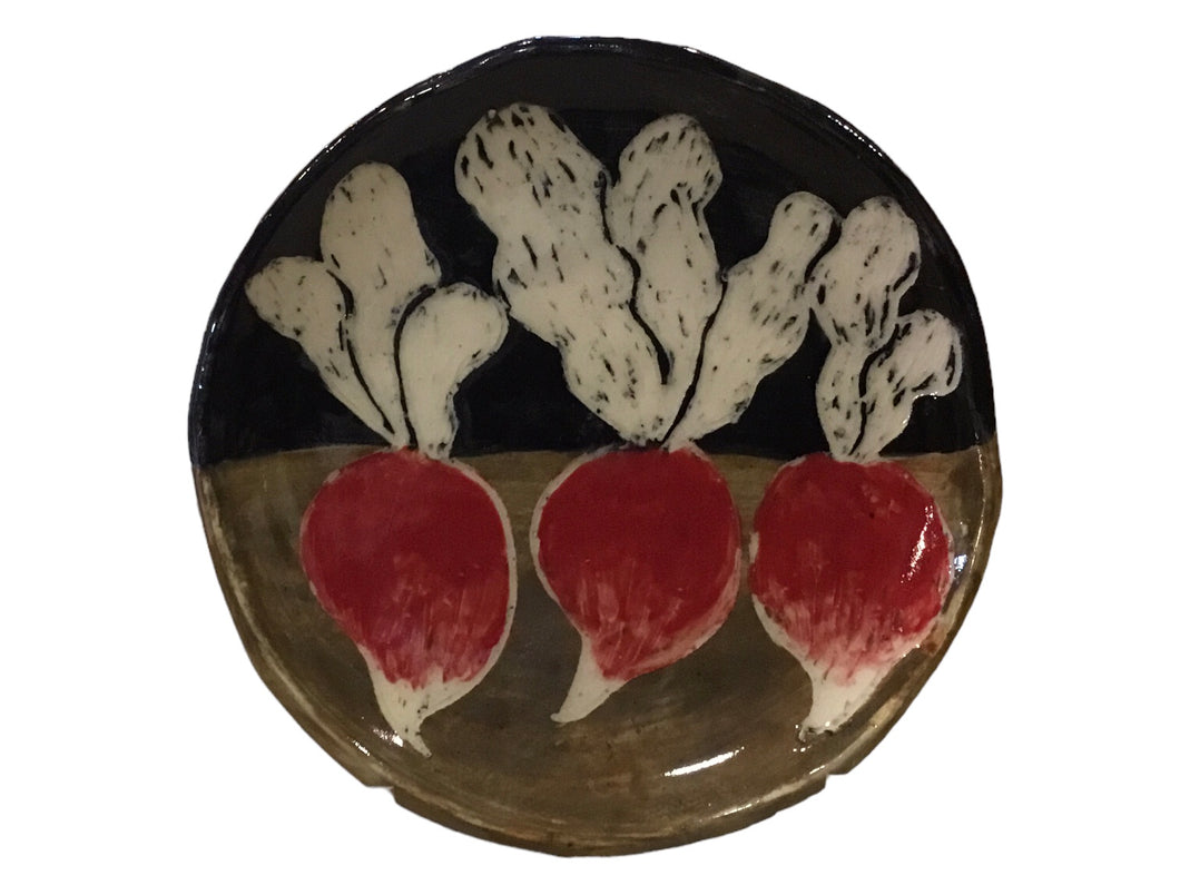 Brown & Black Radish Plate