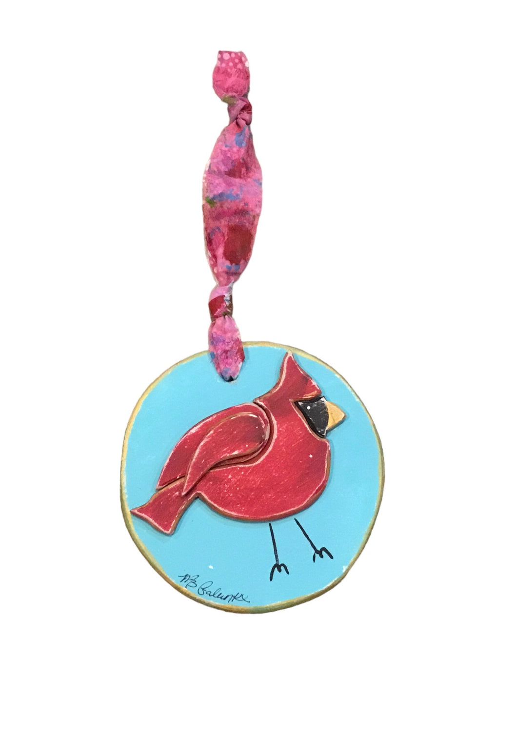 Circular Cardinal Ornament
