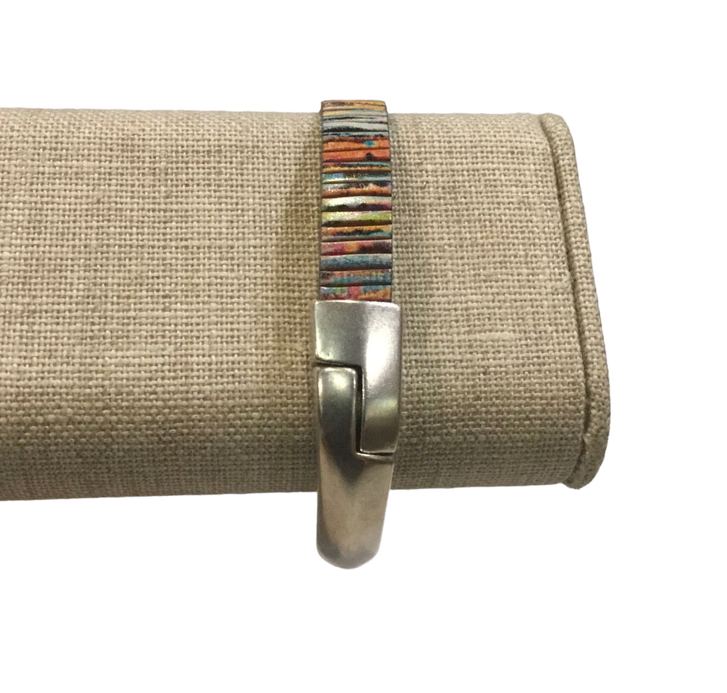 Metallic Leather Bracelet