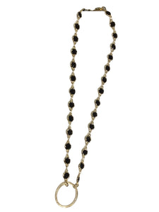 Black on Gold Necklace