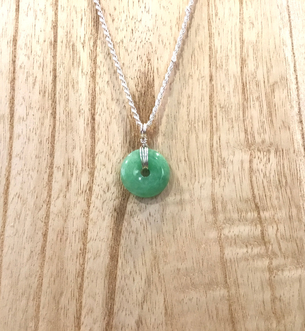 Jade Donut Pendant