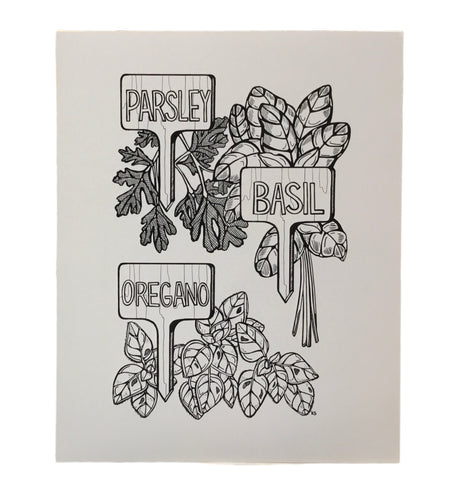 Parsley, Basil, Oregano Print