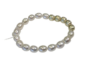 Pearl Bracelet w/ Gold