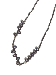 Light Purple Stone + Bead Necklace