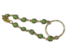 Green on Gold Bracelet