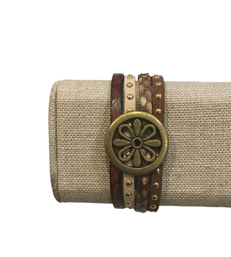 Brown and Brass Bracelet