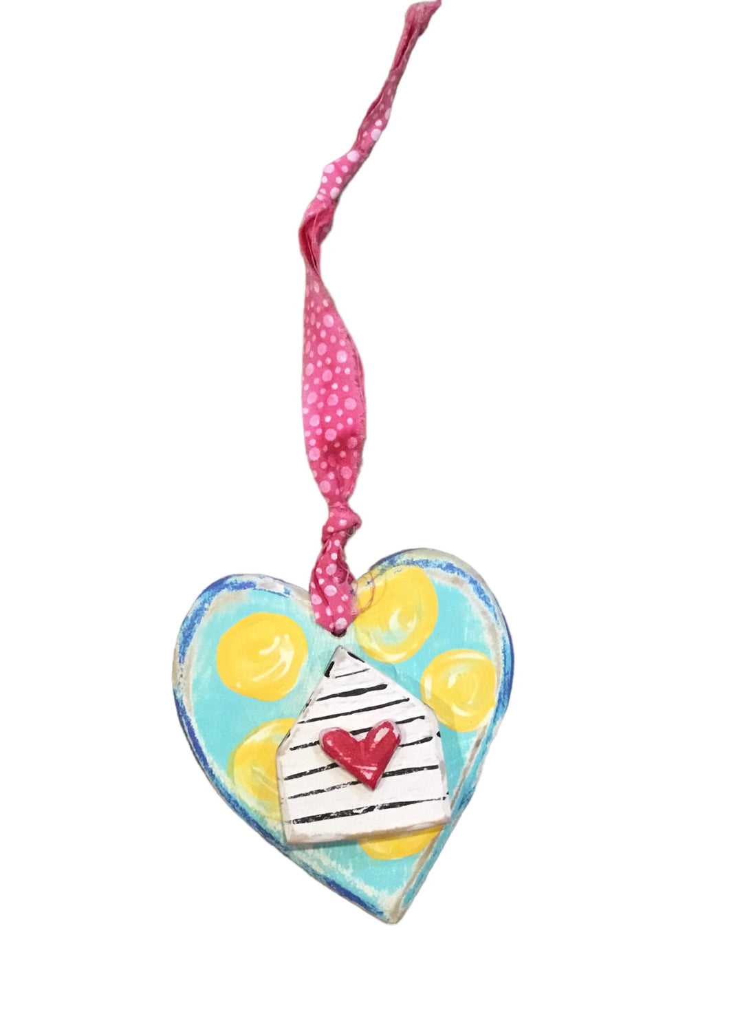 House in Heart Ornament