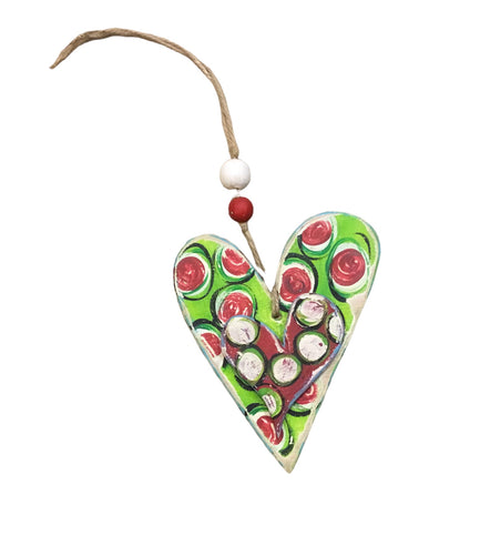 Red/Green Heart Ornament