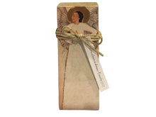 Small Wood Block Angel " A friend loves at all times.."