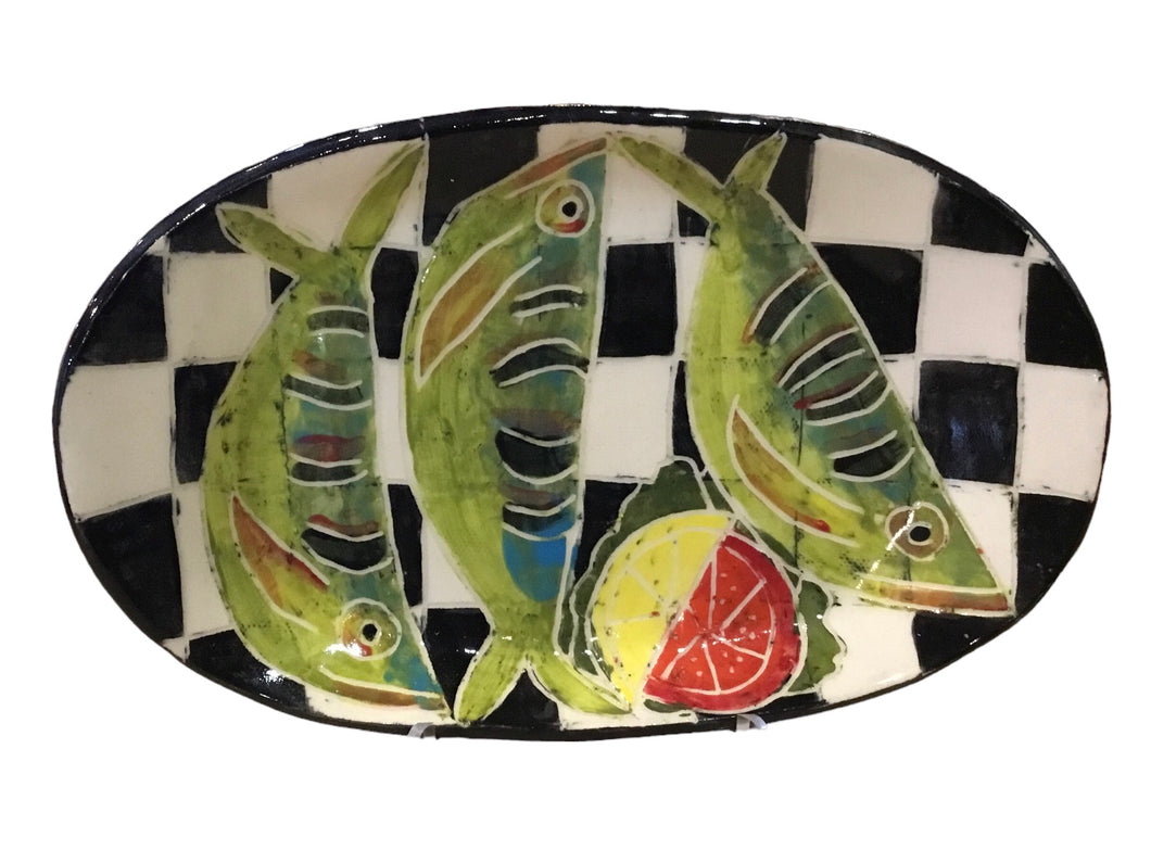 Fish, Lemon, Tomato Tray