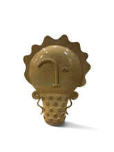 Two-Faced Gold/Yellow Sculpture